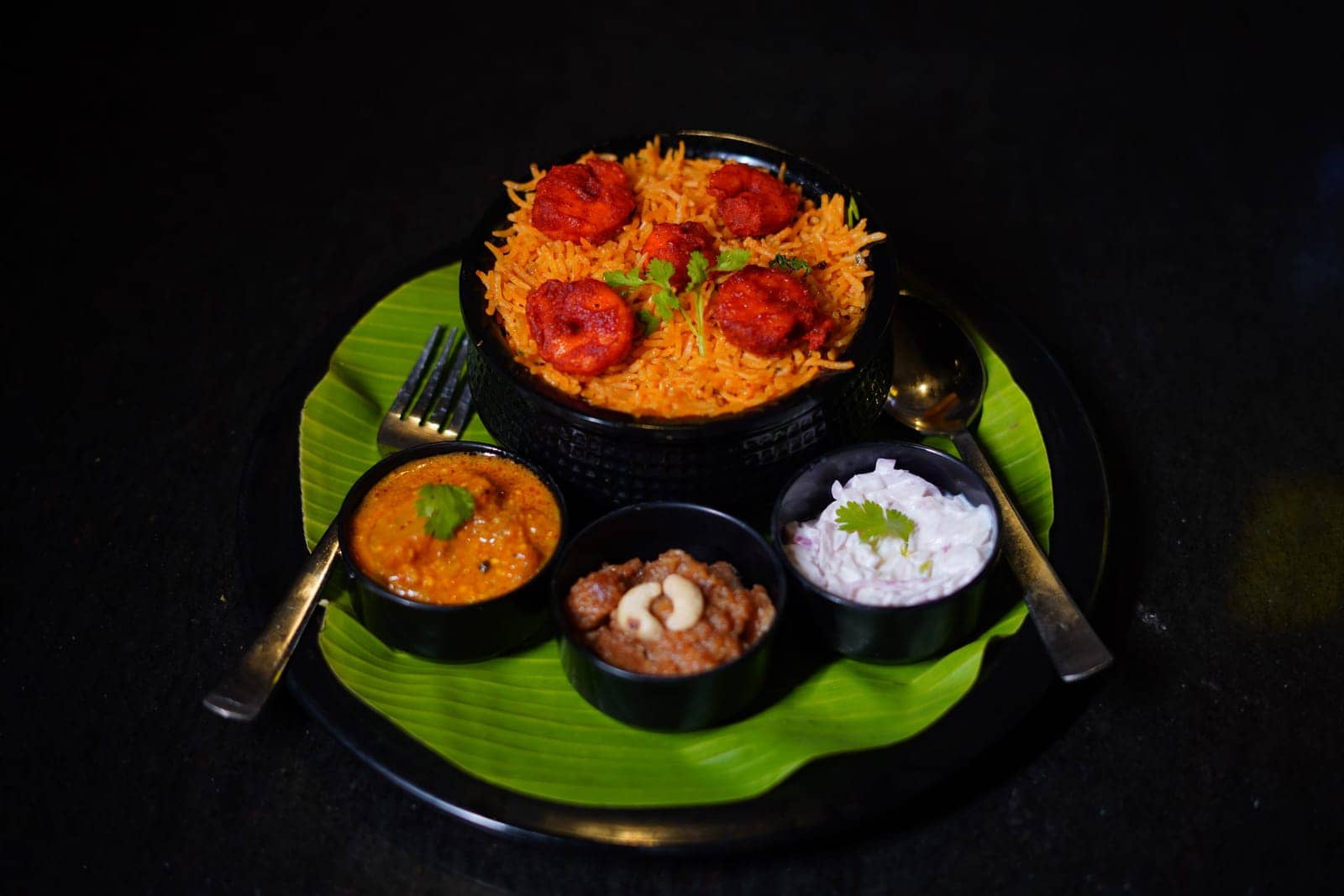 Bright saffron chicken biriyani — Dancing Chef Biriyani, Coimbatore